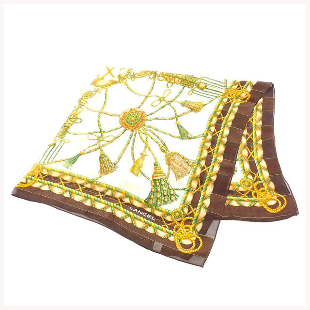 スカーフ ブラウン ベージュ 中古