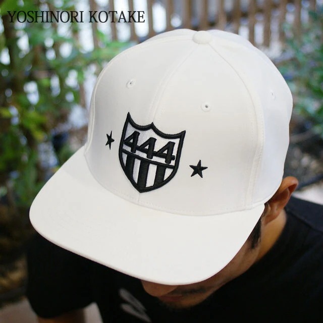 ヨシノリコタケ YOSHINORI KOTAKE 444LOGO BB CAP ベースボール WHITE エンブレム ゴルフキャップ スポーツ 265-001731-010
