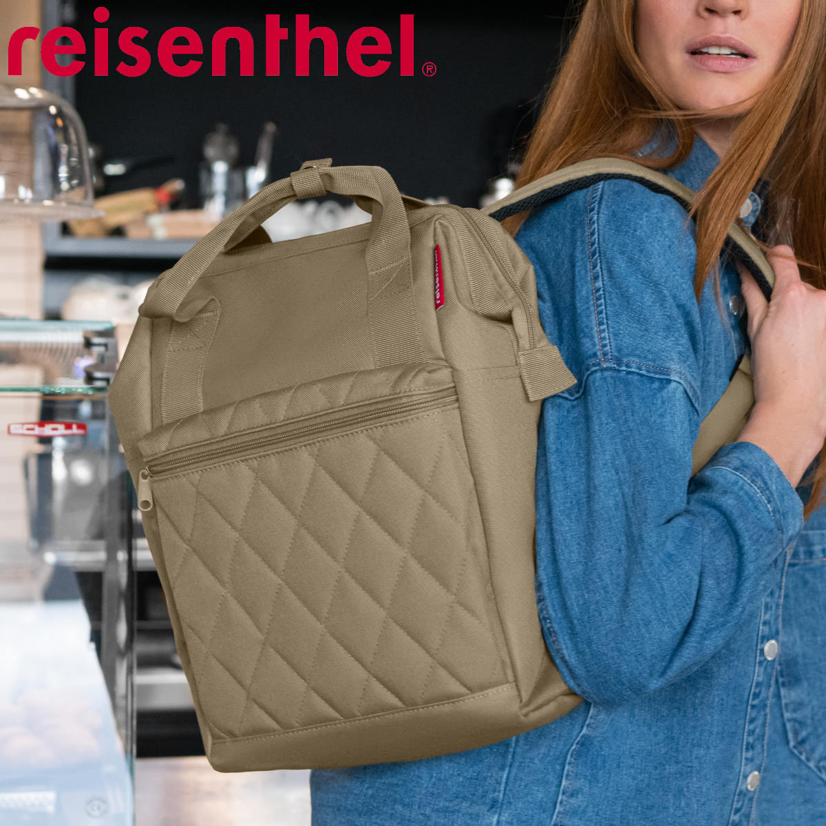 リュック ライゼンタール ALLROUNDER R ロンバスシリーズ reisenthel リュックサック 四角 バックパック レディース 大人 通勤 通学 ポケット付き キャリーオン バッグ