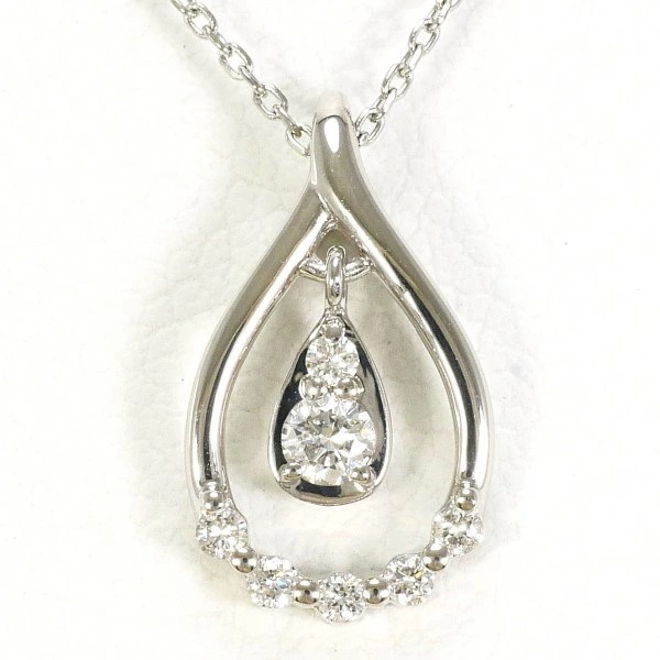 PT900 プラチナ PT850 ネックレス ダイヤ 約40cm ジュエリー 中古 20,949円