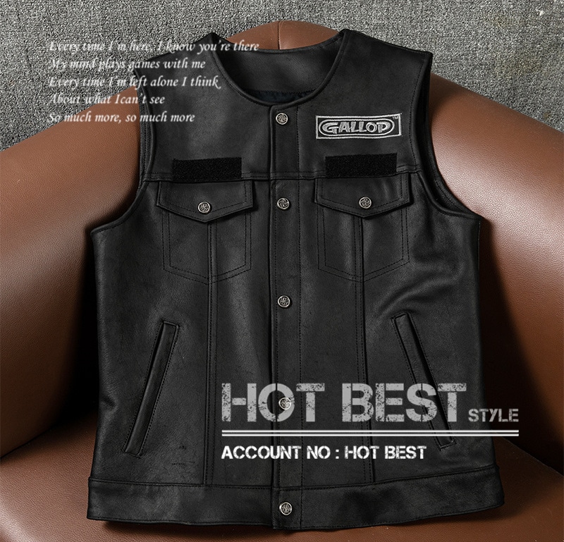 1.8mm カウハイド 本革 メンズ レザーベスト 皮ベスト ジレ レザージャケット ヴィンテージ加工 クロム鞣し 牛革