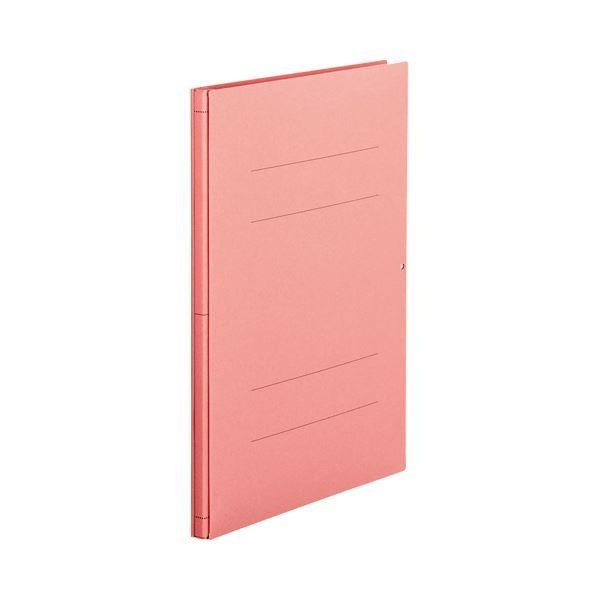 （まとめ） TANOSEE 背幅伸縮フラットファイル A4タテ 1000枚収容 背幅13113mm ピンク 1セット（10冊） 2セット