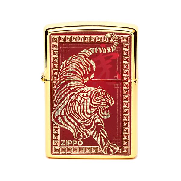 zippo (ジッポーライター) アーマージッポ　アジア限定　CZA-2-24「寅」干支モデル 旧正月 黄金の虎