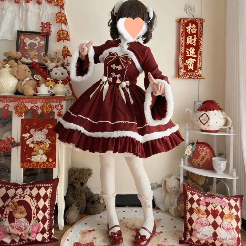 【人気商品】サンタコス クリスマス コスプレテーマ衣装コスプレセクシークイーンケープ赤い大きなケープウサギ女の子ウサギ衣装