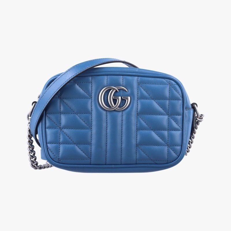 GGマーモント ブルー レザー 634936 B037938456中古