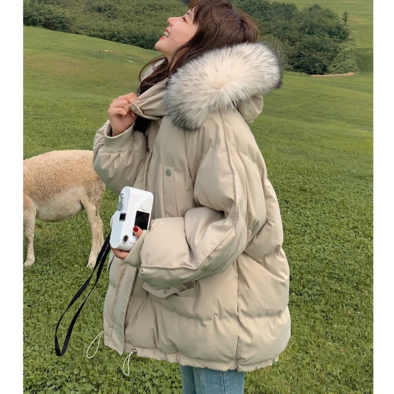 新作ダウン綿入れ女性用ショートジャケット韓国版BFゆったりINS港風厚手綿入れ女性