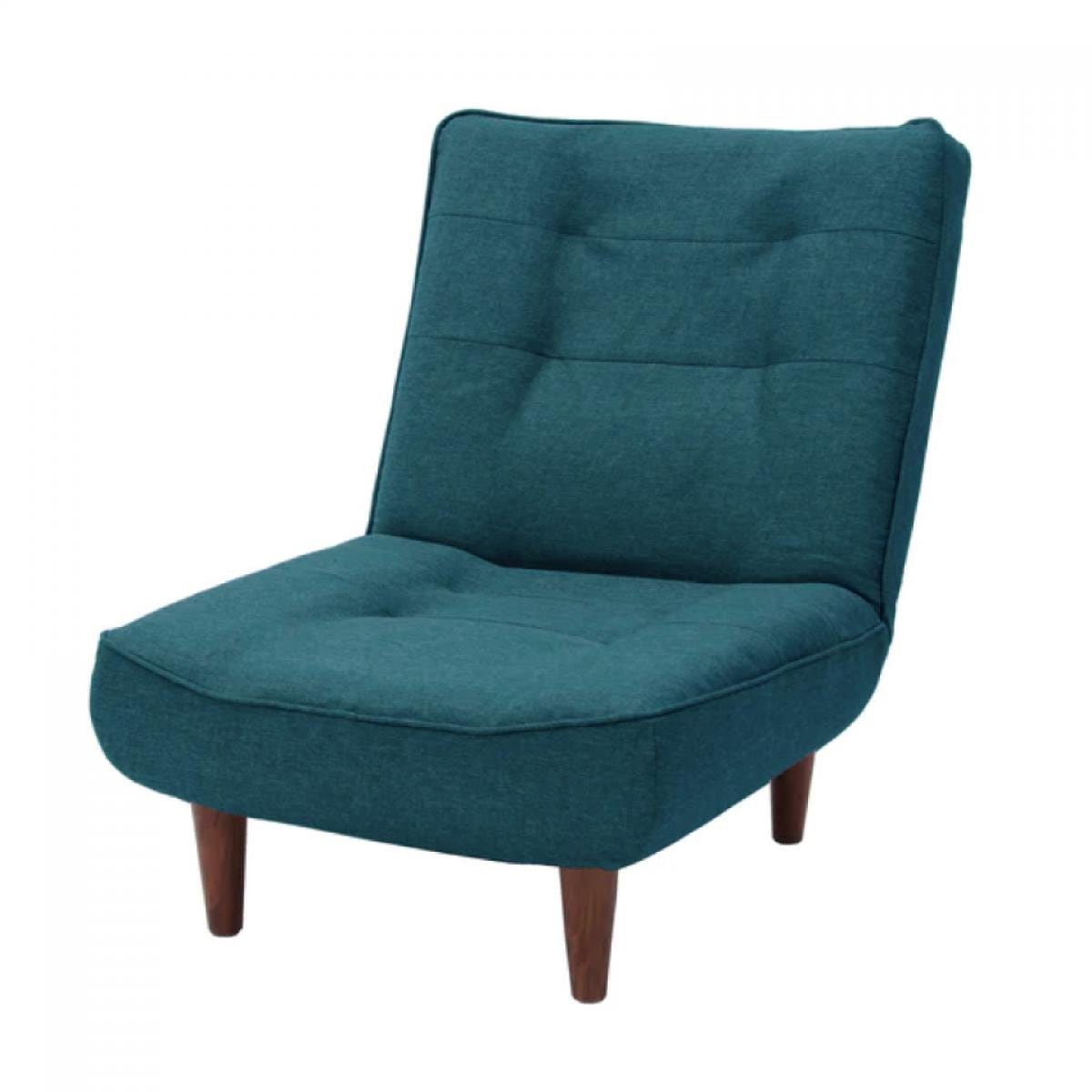 【I】 セルタン ハイバックソファ 1人掛け LULU タスクブルー ソファ 1人 リクライニング 座面ポケットコイル A327p-585TBL 【受注生産品】