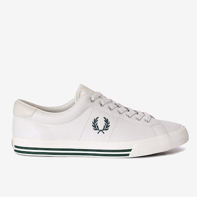 （FRED PERRY）23SS 男女共用スニーカー アンダースピン レザー（SFPU2314343-303）