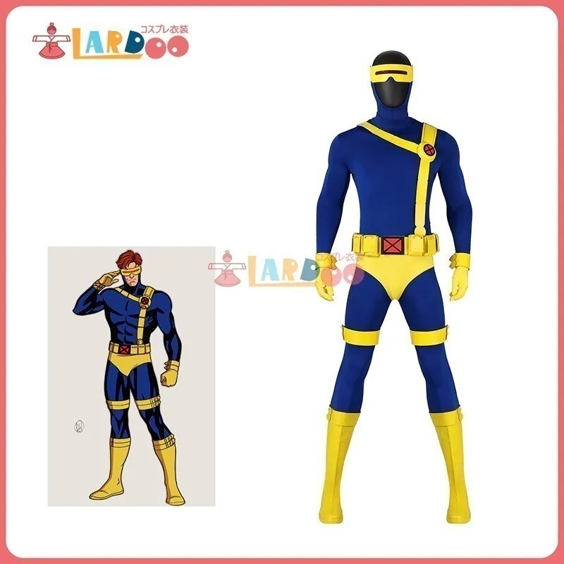 X-MEN 97 エックスメンきゅうじゅうなな スコット サマーズ サイクロプス Scott Summers コスチューム コスプレ衣装靴224