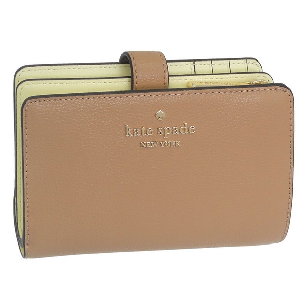ケイトスペード 財布 レディース 二つ折り財布 アウトレット レザー ブラウン WALLETS MED COMBIFLD KN751-201 KATE SPADE