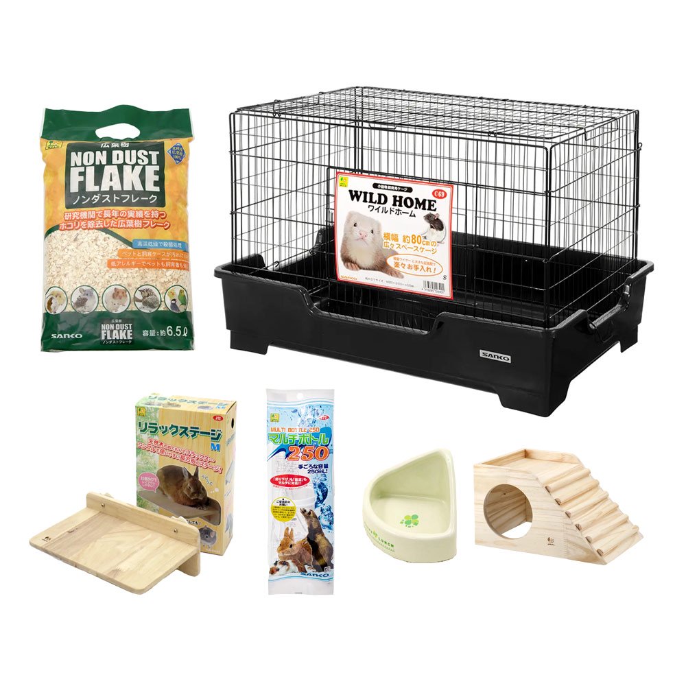 三晃商会　ラット飼育スタートセット（８２X５１X５２．５ｃｍ）　ラット　飼育セット　ＣＲＣ50―75―20―00―00