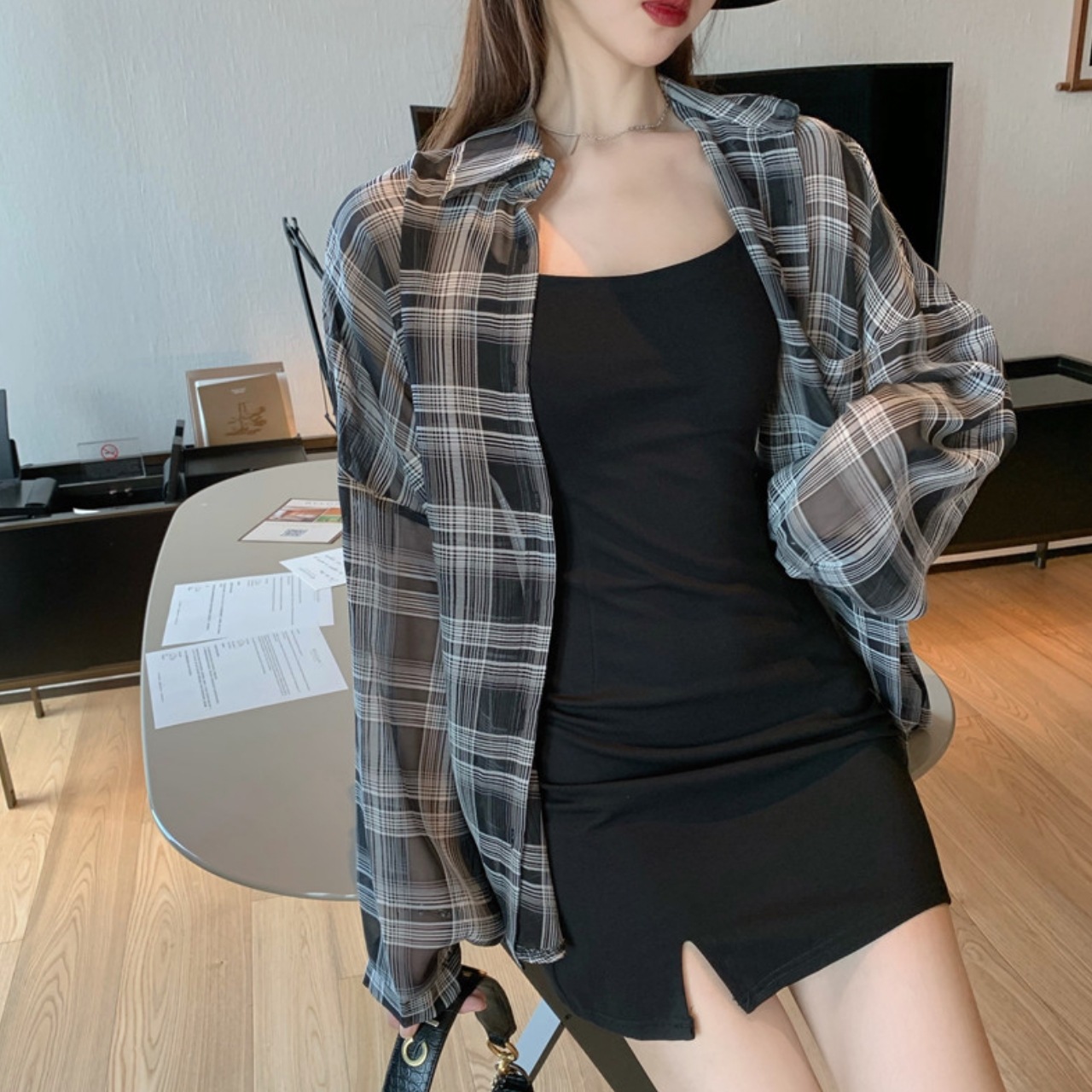 トップス シャツ レディース カーディガン ランタンスリーブ 単列マルチボタン オールマッチ 袖あり 長袖 ストレート 襟あり UV 日焼け防止 セクシー かわいい 大人可愛い きれいめ 大人