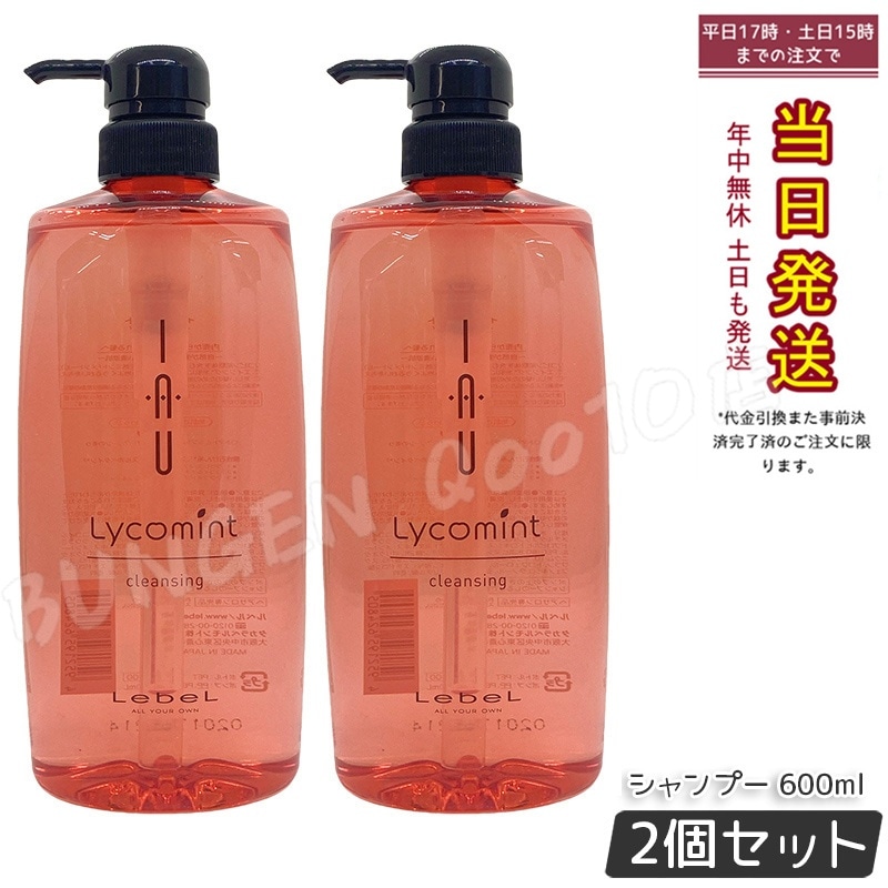 【お得2個セット】ルベル IAU イオリコミント クレンジング シャンプー 600ml 6,354円