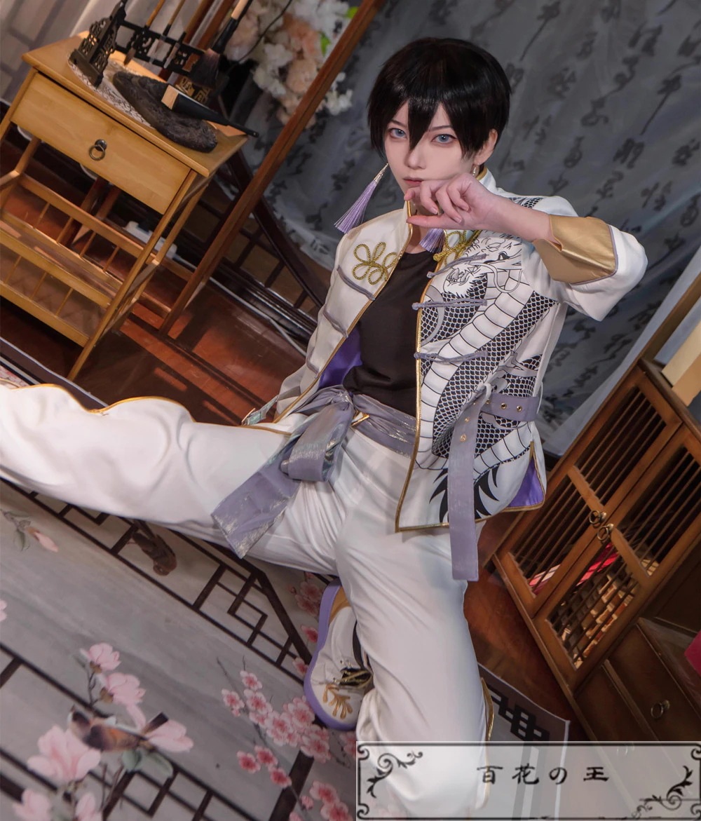 ES あんさんぶるスターズ 銀幕死闘の／桃源郷偶像拳 伏見弓弦 氷鷹北斗 日々樹渉 天祥院英智 コスプレ衣装 コスチューム ハロウィン 変装服 仮装