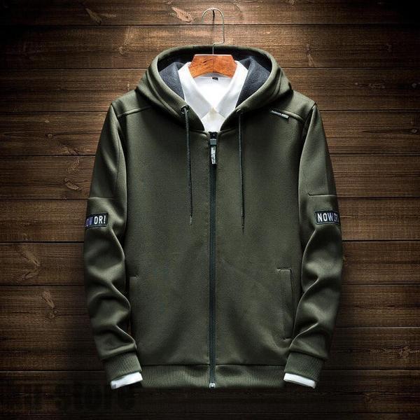 メンズ ジャケット 秋服 おしゃれ アウター 長袖 スポーツ 春物 英文字 パーカー プレゼント トップス フード付き ジップアップパーカートップスフード付き