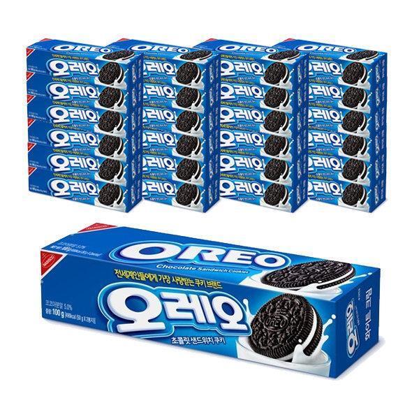 オレオ チョコレート サンドイッチ クッキー ホワイトクリーム 100g 24個