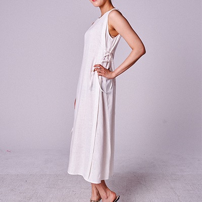 韓国ファッション korea fashion リネンワンピース ワンピースレディース ワンピース 夏 K-pop ファッション [Liberte]