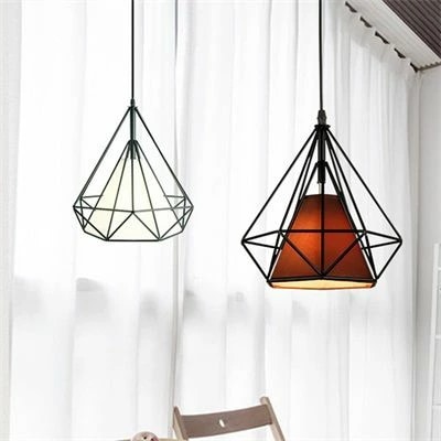 ペンダントライト おしゃれ 北欧 天井照明器具 レール ひし形 ダイヤモンド型 LED対応 インテリア ダイニング キッチン リビング 食卓用 ダクトレール 引掛シーリング用 工事不要 簡単設置 ア