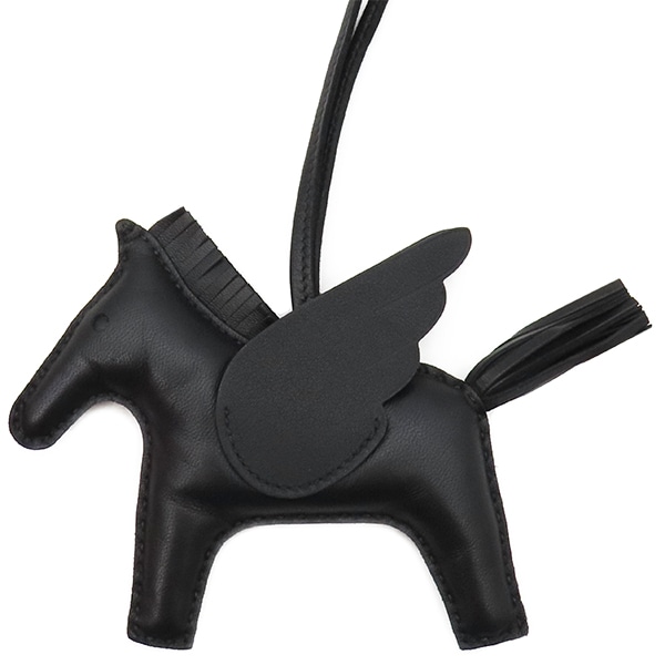 エルメス HERMES バッグチャーム ロデオMM ペガサス アニューミロ ブラック 黒 単色 ソーブラック U刻印 【箱】【中古】 72,512円