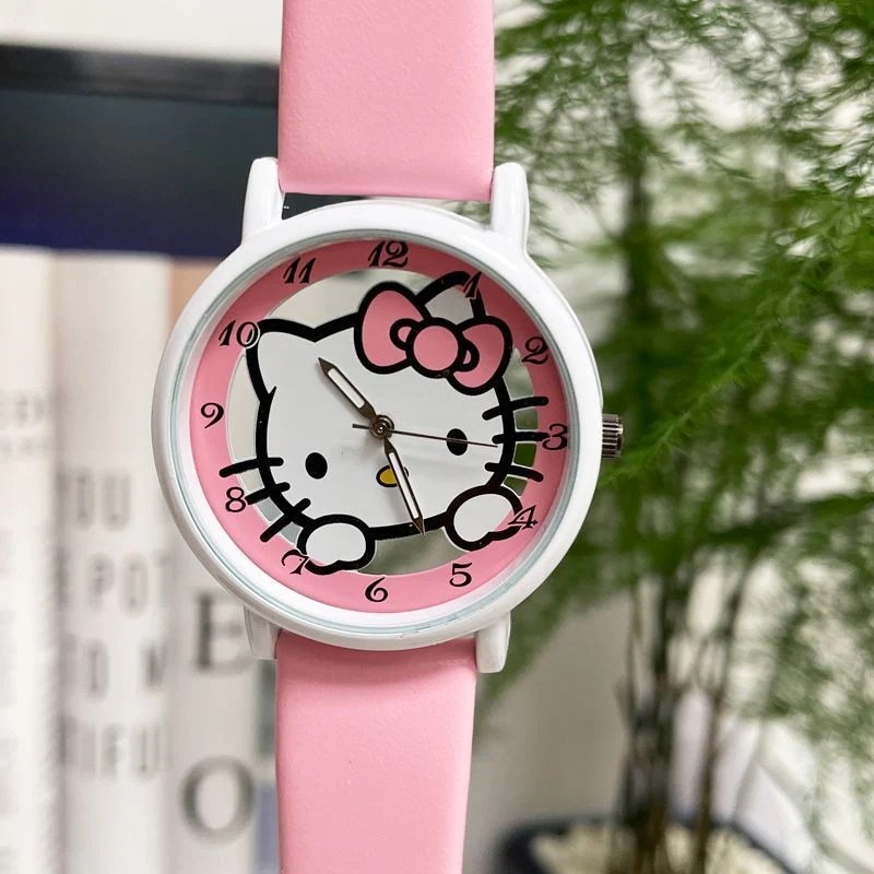 スチューデントウォッチhellokitty高見え女性トレンド小学生モデル丈夫な子供用電子時計
