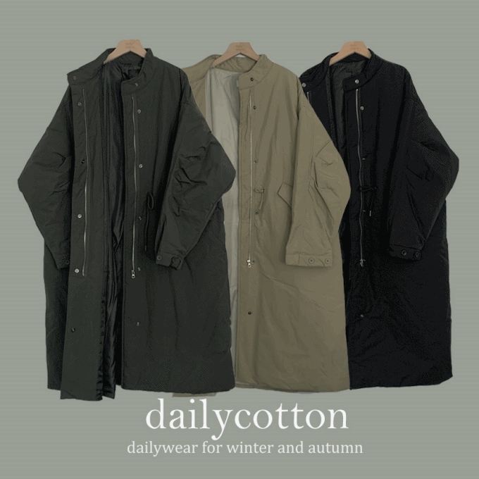 [オーバーフィット/クオリティ/4オンスボンディング] 冬 ロングダウン フィールドジャケット コート アウター キャンプルック