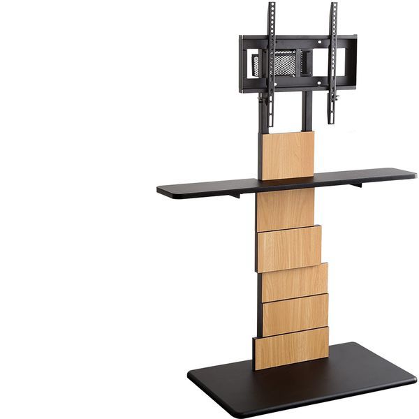 ホームテイスト BROT-SET デザインテレビスタンド ハイスイングタイプ 専用棚 SET [BROART-ブラート-] シャビーオーク メーカー直送