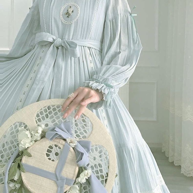 25 ロリータ マーガレット op長袖ビッグスカートコットンワンピース 二次元 文化祭 メイド服 コスプレ ワンピース ドレス213