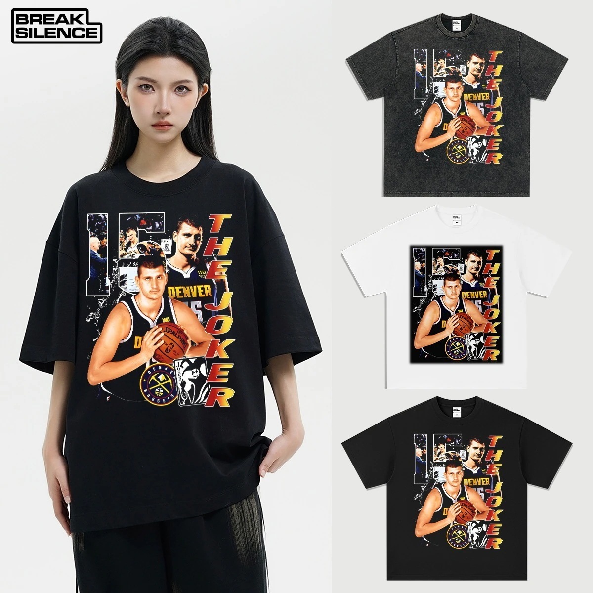 アメリカンレトロ半袖Tシャツメンズ夏のトレンディなブランドトップスラウンドネック半袖カジュアルTシャツ男性用