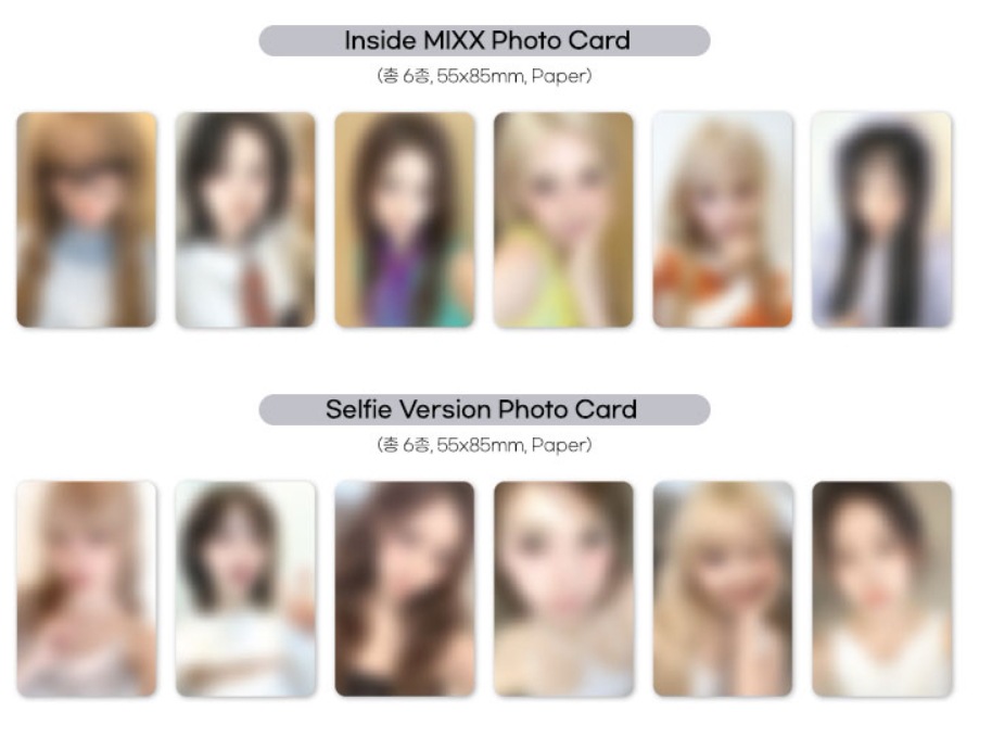 [12枚コンプ] NMIXX Fe304:STICK OUT X APPLEMUSIC LUCKY DRAW ラキドロレカフォトカード特典付き