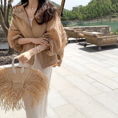 ジャケット 韓国風 トップス レディース 日焼け防止 アウター 薄手 202新作 帽子付き 3# 3042