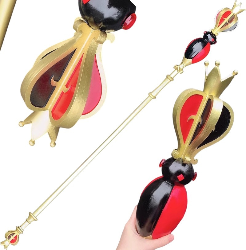 Monenjoy ツイステ パアズールの杖 学園長の杖 リドルの杖 カリムの杖 マレウスの杖 コスプレ道具　樹脂製　男女兼用　撮影道具　文化祭　舞台道具　おもちゃ　コスプレ　ハロウィン