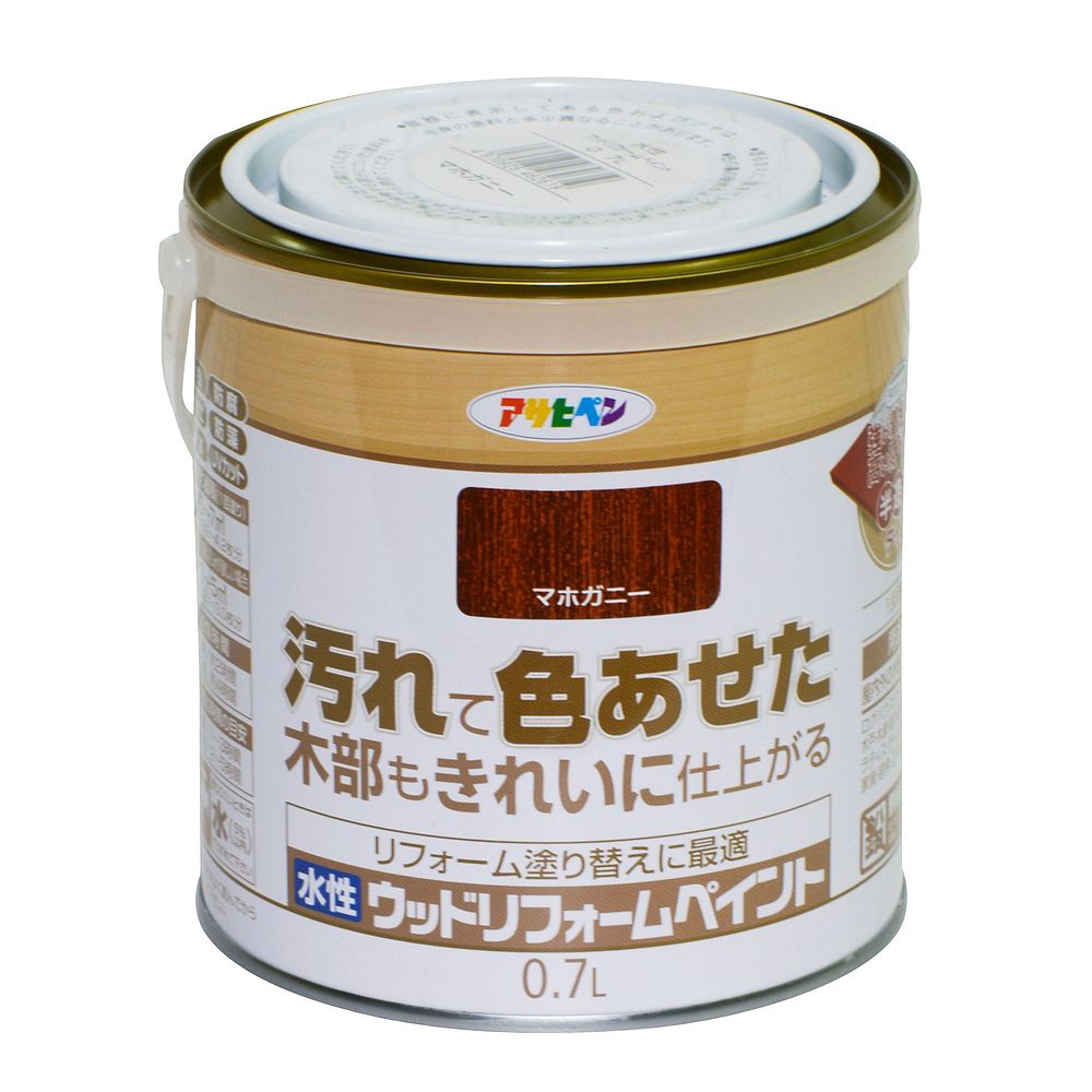 （まとめ買い）木部水性塗料 水性ウッドリフォームペイント 0.7L マホガニー [x3]