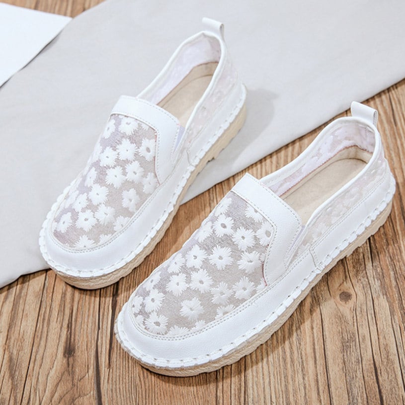 クーポン 厚底 スリッポン スニーカー レディース シューズ カジュアル 軽量 歩きやすい メッシュ 蒸れない 厚底スニーカー レディース スリッポン ジュート巻き おしゃれ かわいい クッション性