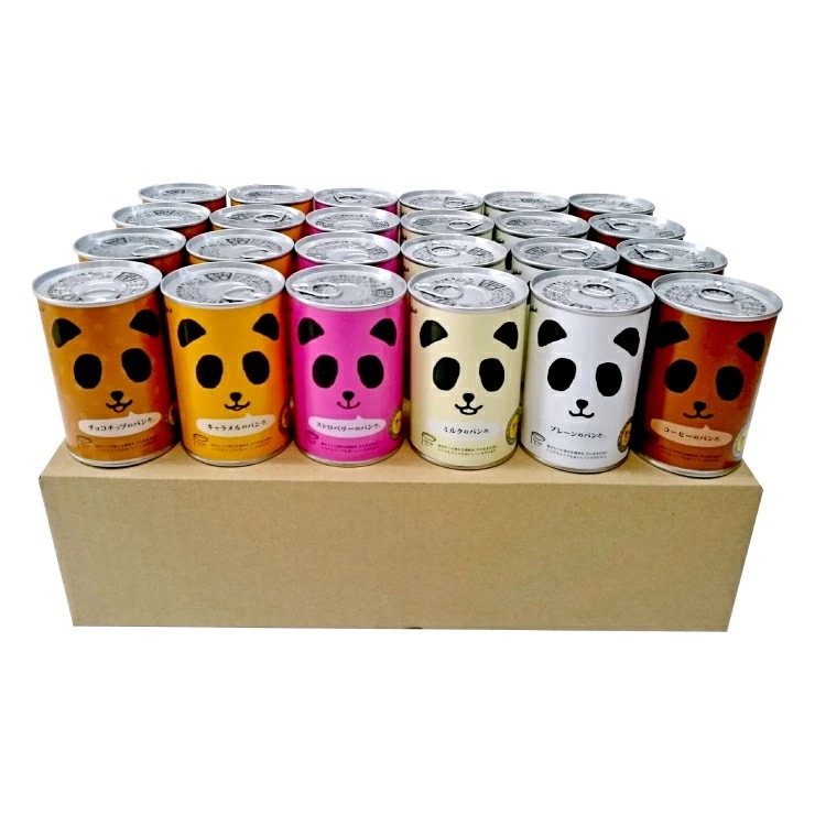 非常食 パン 缶詰 5年 パンダ フェイス パンだ缶 24缶 全種バラエティケース 5年保存 備蓄 防災 保存食 長期保存