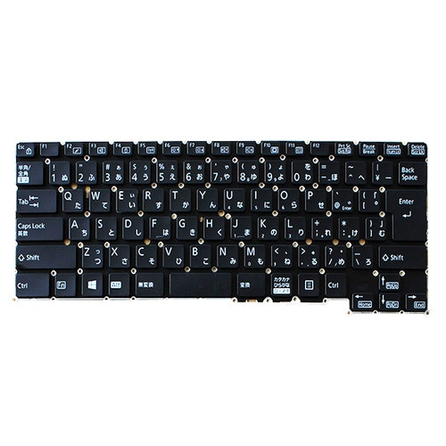 キーボード互換 Fujitsu LifeBook U9310/D U9310/DW U9310/DX U9310/E U9310/EW U9310/EX 日本語 JP JA 黒バックライトなし