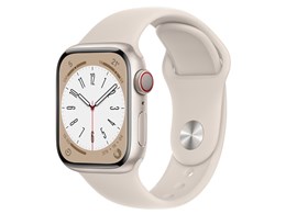 Apple Watch Series 8 GPS+Cellularモデル 41mm MNHY3J/A [スターライトスポーツバンド]