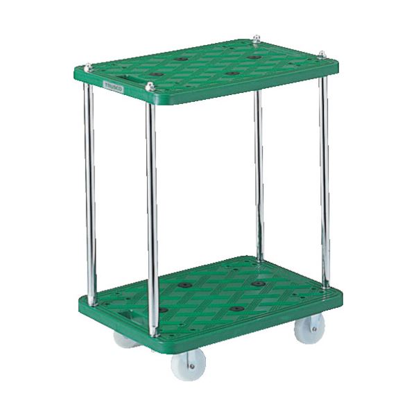 TRUSCO樹脂製台車 ルートバン2段式 600x400 MP-602 1台 組立式