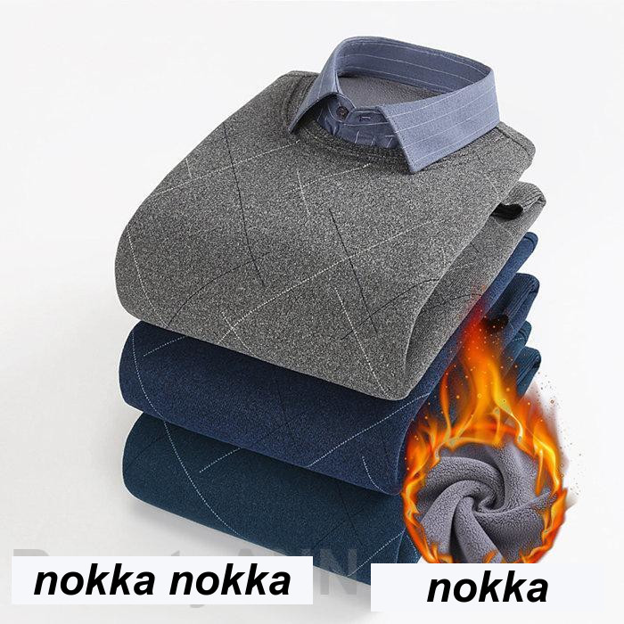 セーター 重ね着シャツ メンズ 裏起毛 厚手 無地 ビジネスシャツ ボアシャツ フォーマル 暖かい