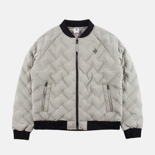 共用エアフレックスブルゾンキルティンググースダウンベージュ QP423EDJO2