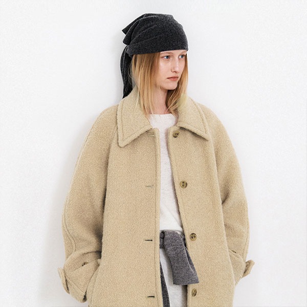FLUFFY WOOL BOUCLE COAT(CT-1470)