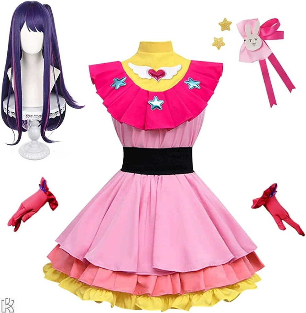 推しの子 コスプレ 星野 アイ ルビー 有馬かな アクア コスプレ衣装 ウィッグ セット ステージ衣装 アイドル コスチューム ハロウィン クリスマス 仮装 アニメ 祭り