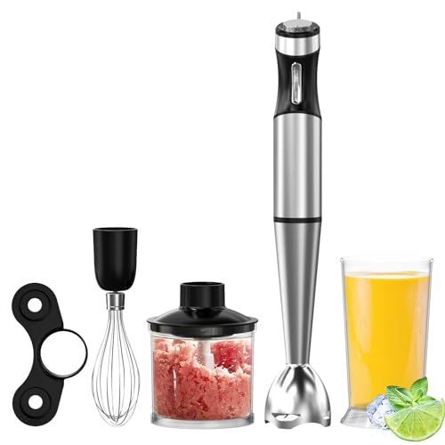 Tekuton ハンドブレンダー マルチスティックブレンダー ブレンダー 無極調節 離乳食 泡立て器 電動 肉・果物・野菜 ミキサー 氷も砕ける ジューサー フードプロセッサー 調理器具 プレゼント