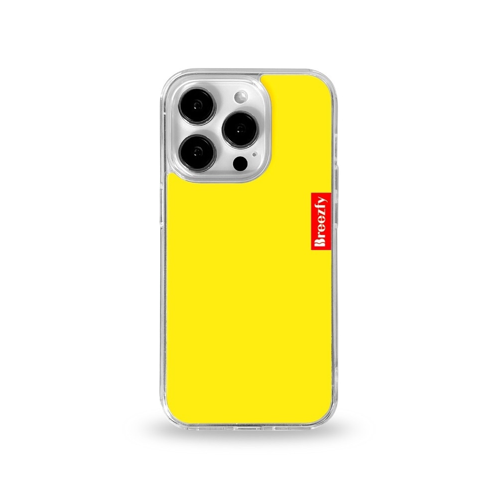 Breezfy ブリーズピー ビビッド LEMON YELLOW iPhoneケース　ベージュ　KPOPアイドル使用ケース　スマホケース