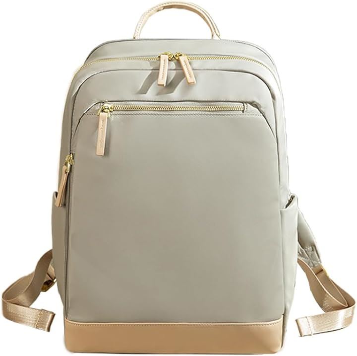 PCリュック レディース パソコンリュック ビジネスリュック PC収納 キャリーオン機能 独立PCポケット 背面ポケット 撥水・耐傷 15インチPC対応 Mサイズ(グレー)