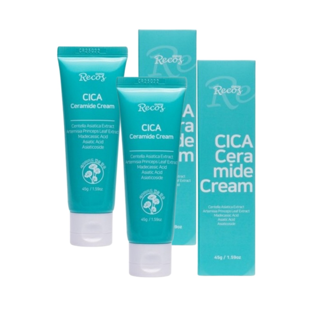 シカセラミド ツボクサ 鎮静リペアクリーム45g 2個
