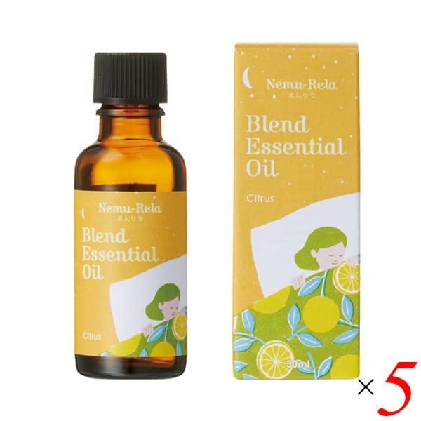 アロマ アロマオイル ベルガモット 生活の木 ネムリラ ブレンド精油 シトラス 30mL 5本セット