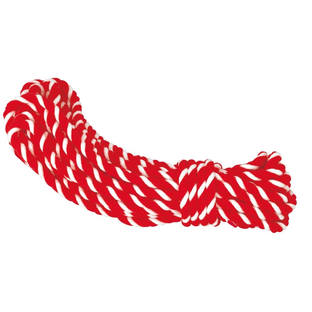 （まとめ買い）ササガワ 紅白ロープ アクリル製 直径8mmx長さ10.5m 1本入 40-6555 [x3]