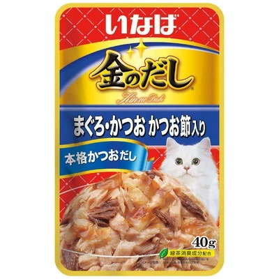 【48個セット】 いなばペットフード 金のだしまぐろ・かつおかつお節入り40g 4,276円
