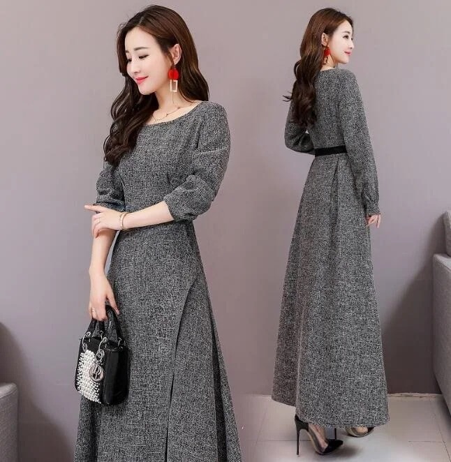 ワンピース レディース 春秋パーティードレス 結婚式 キレイめ フォーマル 着痩せ気質ロングワンピースドレス 6,353円