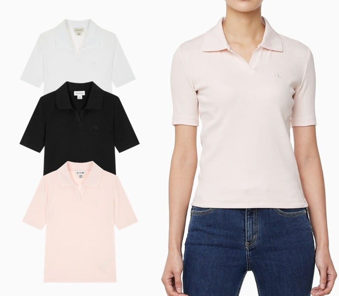 スリムフィットVネックポロシャツ (47AB205)